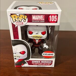 Funko Pop! Marvel Zombie Morbius Action Figure - Black, Red, White